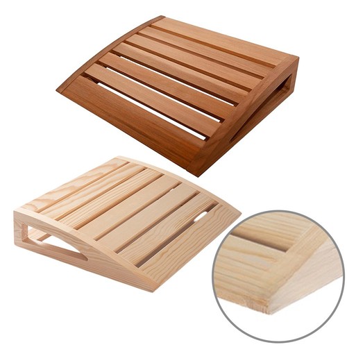 Single wooden sauna headrest - single,